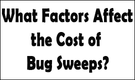 Bug Sweeping Cost Factors in Swinton
